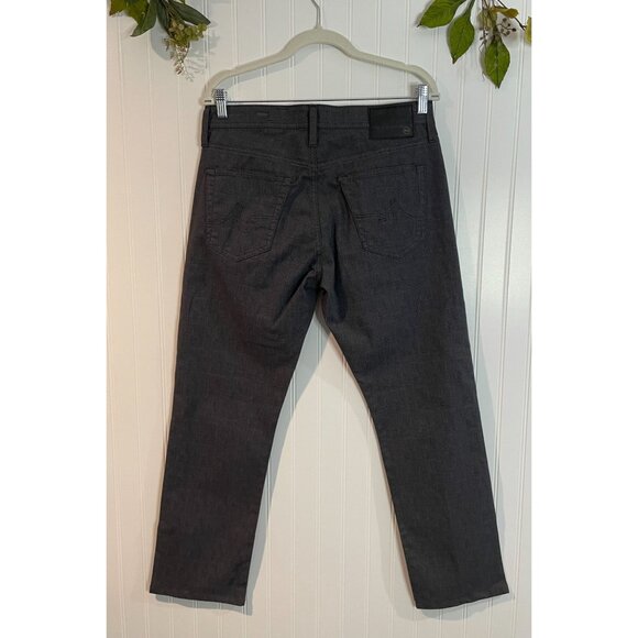 AG Mens The Everett Slim Straight Pants Size 31x32 Gray Plaid Cotton & Elastane - Picture 2 of 16